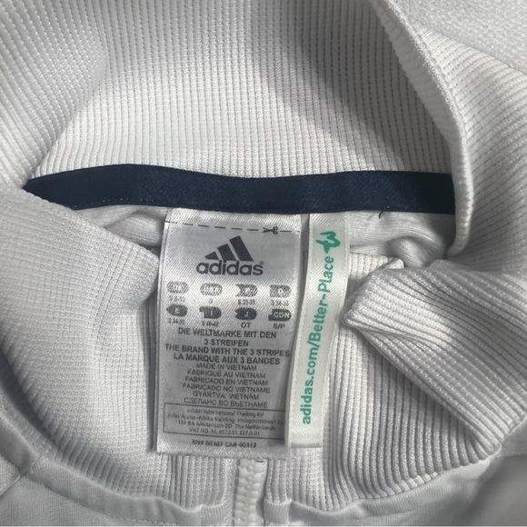 Adidas Striped White Jacket - Picture 3 of 4